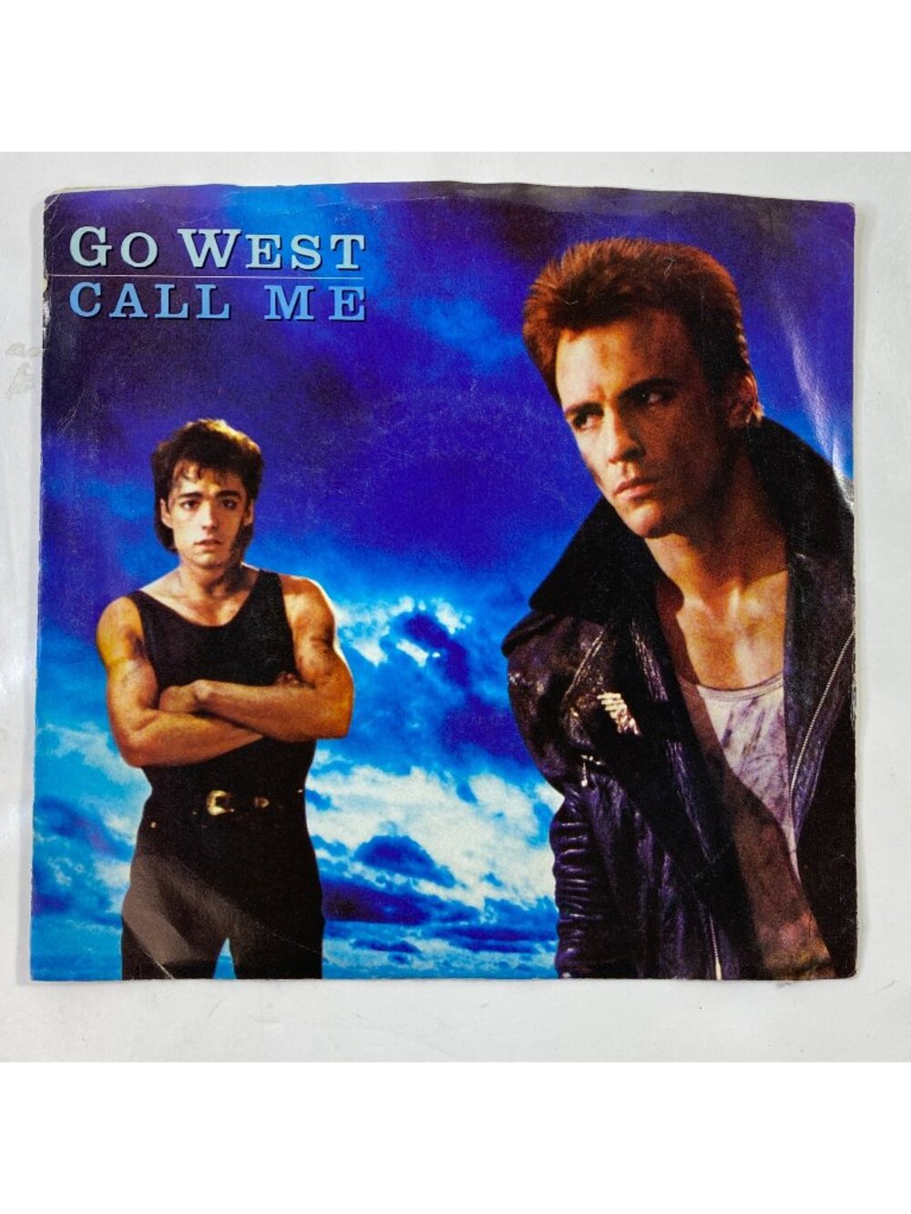 Vintage 1985 Go West 45 RPM Single Record "Call Me" "Haunted" Synth Pop Dance